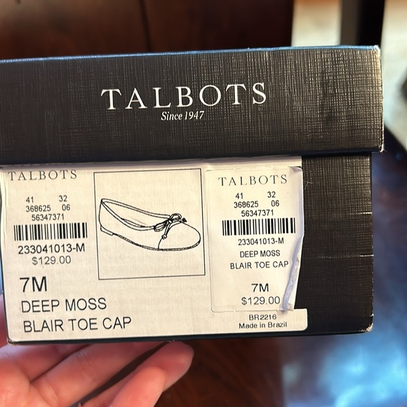 New! Talbots Deep Moss Flats - Picture 6 of 6